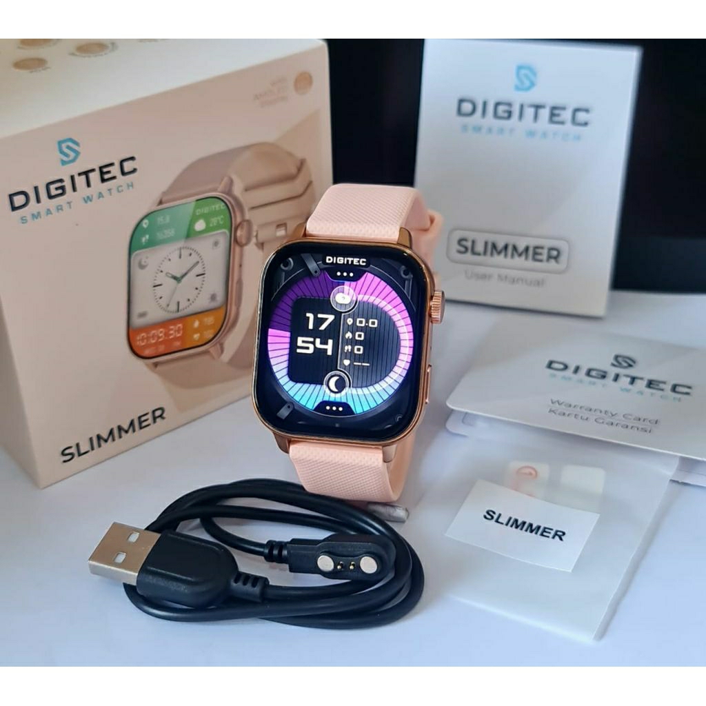 Digitec Smartwatch Slimmer Layar Amoled Always On Display