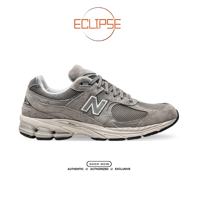 ECLIPSE - Sepatu NB 2002 R Balance 2002R Light Grey Marblehead Authentic