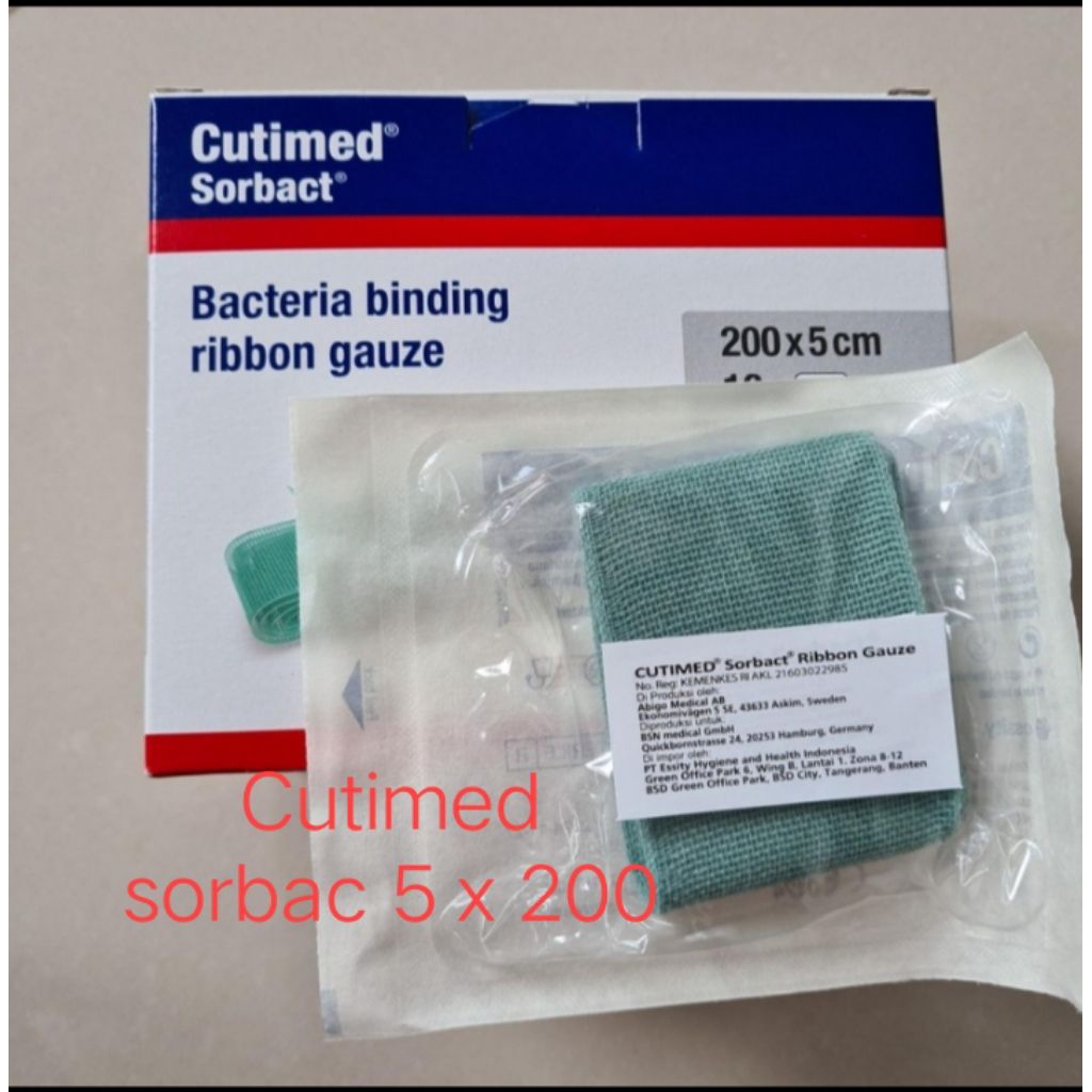 Cutimed sorbact Gauze 5 x 200 cm- Cutimed Sorbact Ribbon