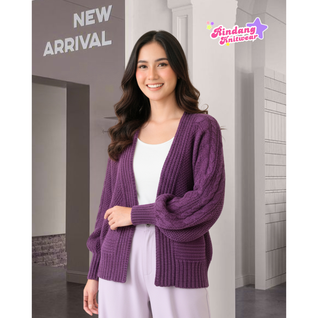 OUTER BALERO BATWING RindangKnitwear-Atasan Wanita Rajut Premium Tebal All Size
