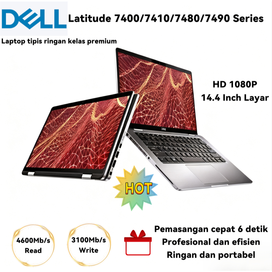 Laptop Dell Latitude Core i5 / i7 / GEN 6 GEN7 GEN 8 GEN 10 Ram 8GB / 16GB 7480 / 7490 / 7410 / 7400