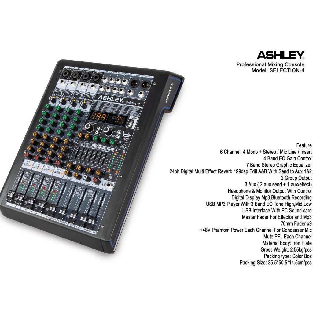 SELECTION-4 MIXER 4 CHANNEL ASHLEY ORIGINAL / MIXER 4 CHANNEL / SELECTION4 ASHLEY