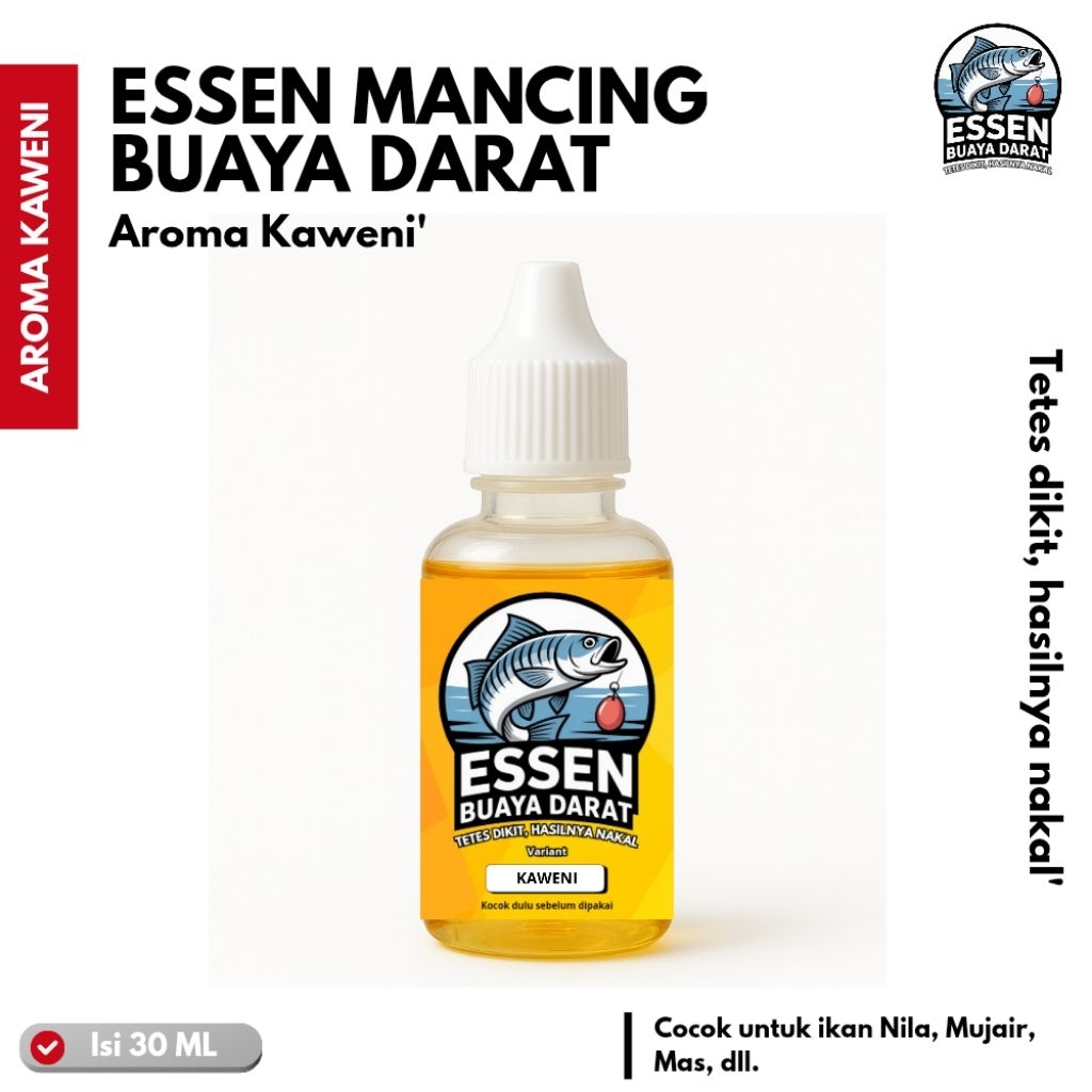Essen Buaya Darat Aroma Kaweni – Umpan Ikan Nila, Mas, Lele Gacor | Essen Juara Harian & Galatama As