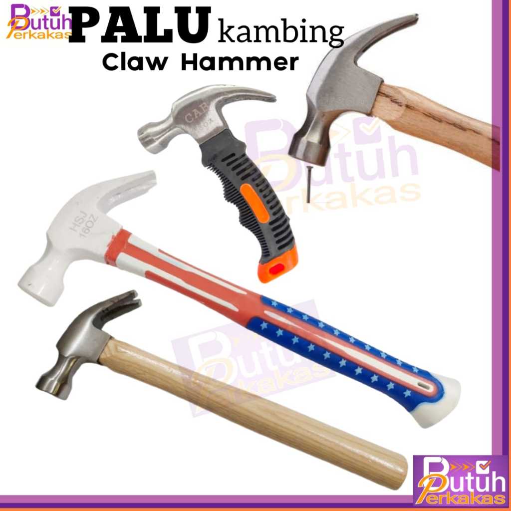 Palu Kambing Claw Hammer Tukul Kambing Martil kambing Palu cukit Cukil paku