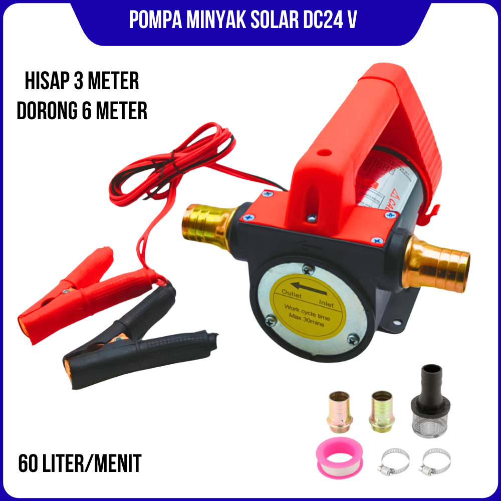 Pompa MInyak Sedot Minyak Solar 24V Pompa Pemindah Minyak Solar