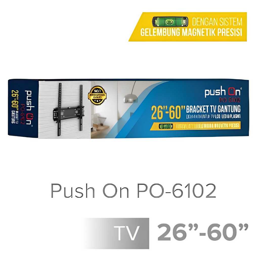 Push On Breket TV PO-6102 26-60 Inch SNI