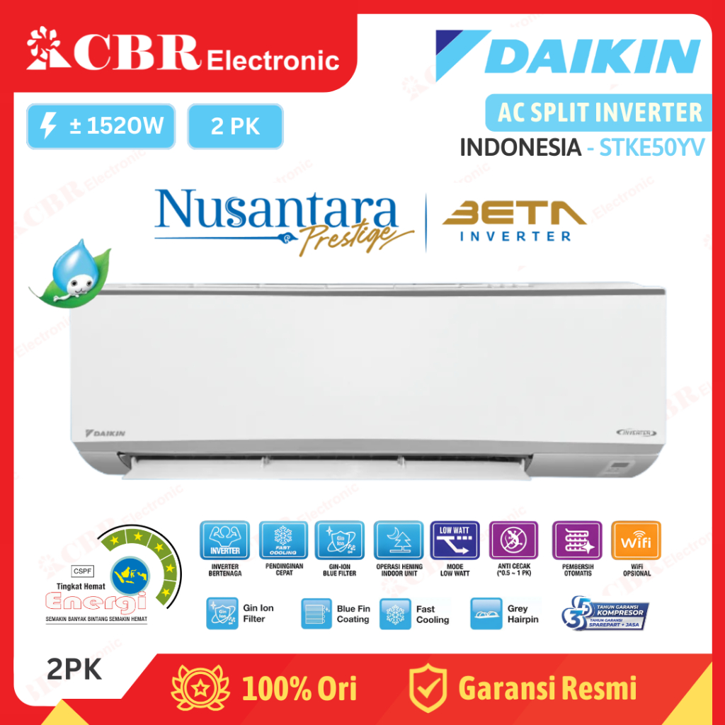 AC DAIKIN BETA INVERTER 2 PK – STKE50YV (R32)