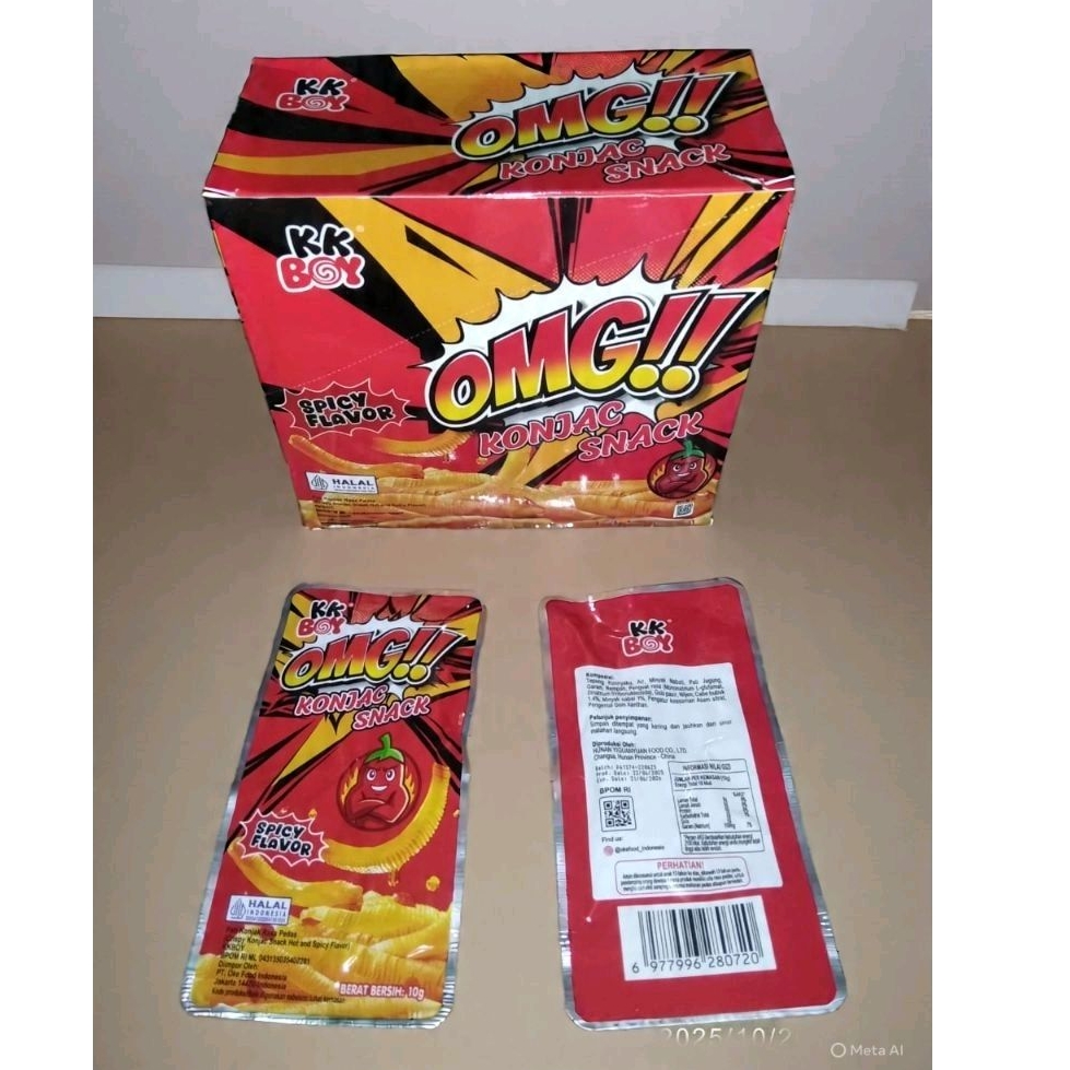 OMG Konjac snack spicy 30pcs