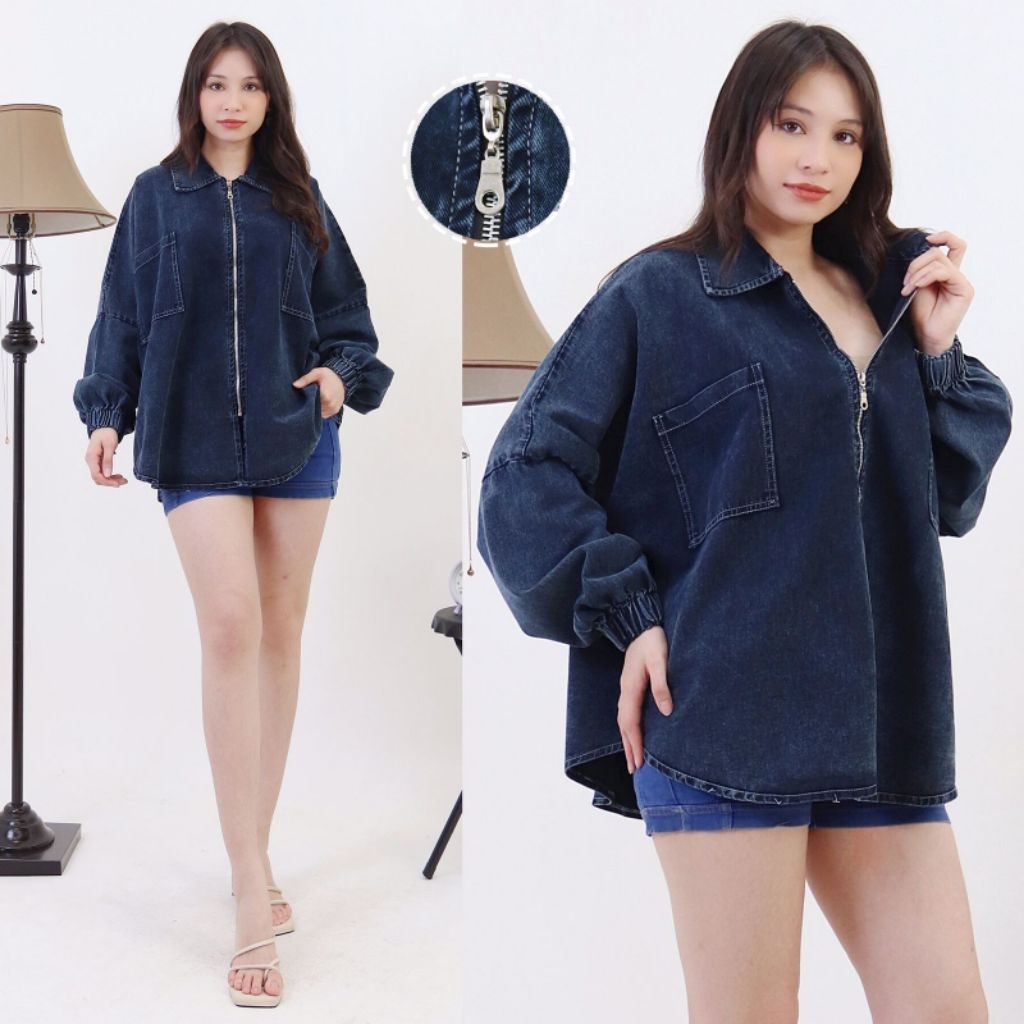 WAIKIKI Jaket Jeans/Jaket Wanita/Jaket Polos