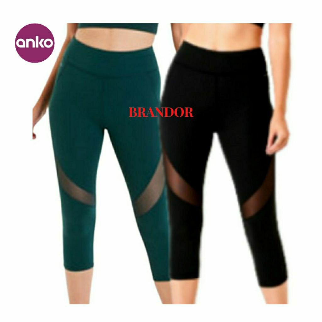 Brandor - MESH HIGH RISE CAPRIS 7/8 - POCKETS - Anko ( anlg202 ) anlg