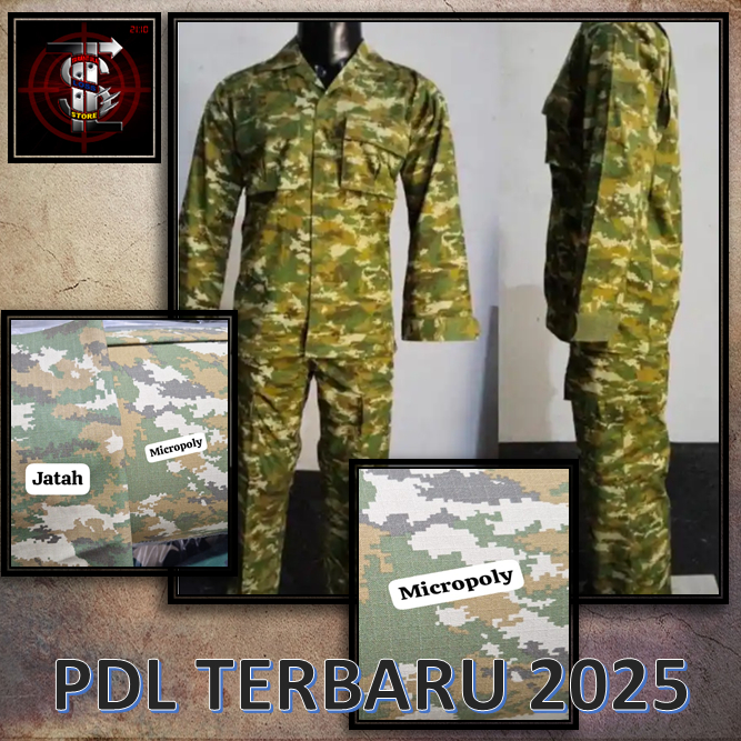 BAJU PDL TNI MICROPOLY WOLL PREMIUM GREEN SAGE  2025