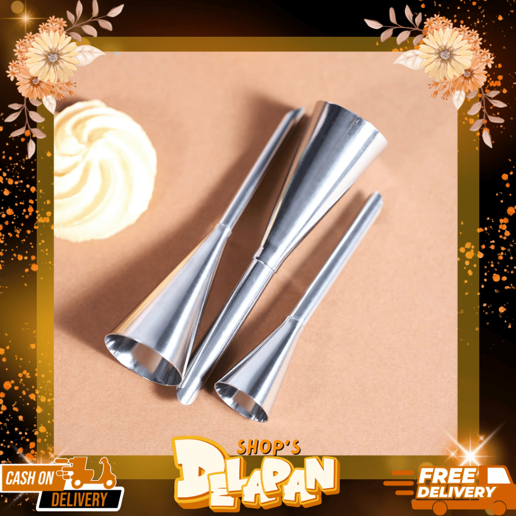 DELAPANSHOP | Spuit isian Vla Soes Donat Filling Cream / Alat Bantu Pipa Noozle Puff Selai Coklat Ku