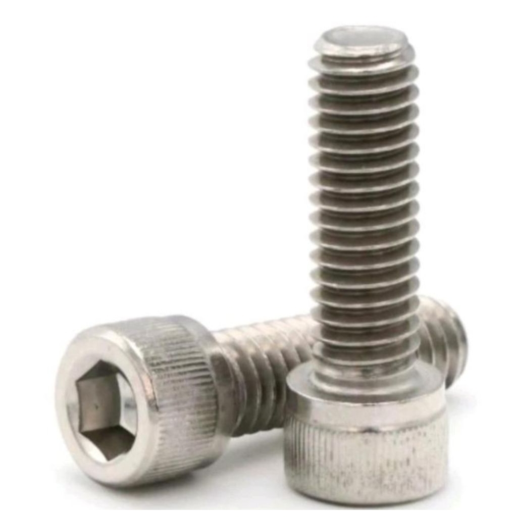 (1pcs) BAUT Socket  M6 x 70 / M6 x 75 / M6 x 80 / M6 / 85 / M6 x 90 Baut L / Baut Soket  Stainless 3