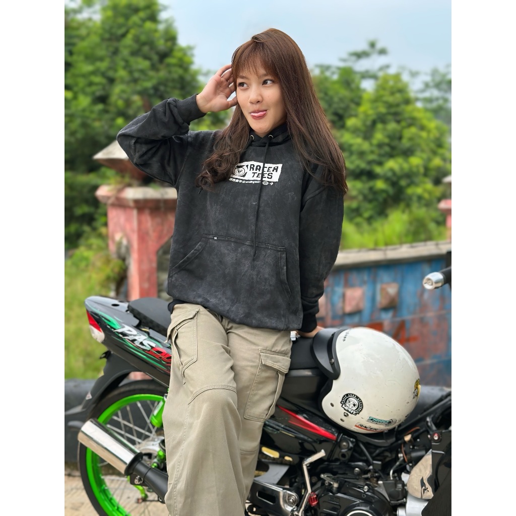 Jaket Hoodie RACERTEES Stone Wash - JR.616