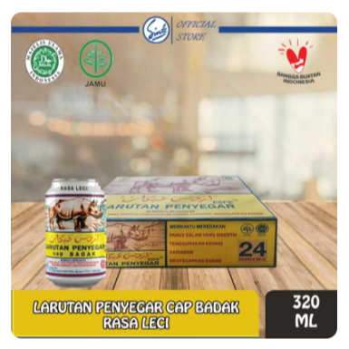 1 DUS LARUTAN CAP BADAK KALENG  320 ML x 24 PCS .