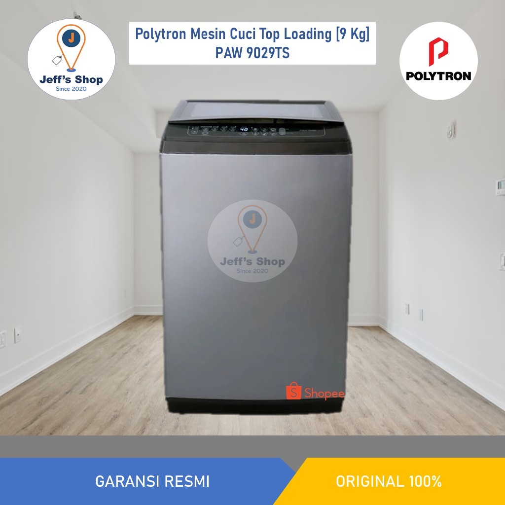 Polytron Mesin Cuci Top Loading Zeromatic [9 Kg] PAW 9029TS