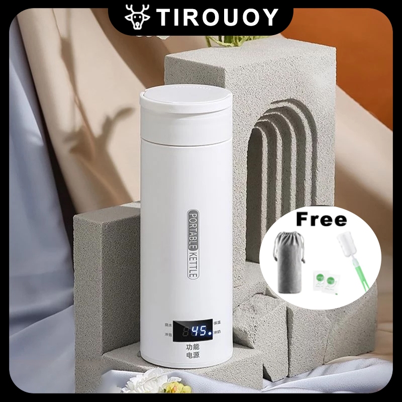 Pemanas Air Listrik Mobil Electric Thermos Kettle Portable 450ml Portable Dengan Pemanas