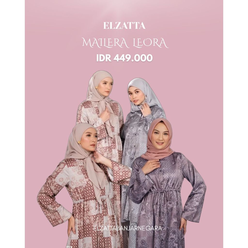 Elzatta Gamis Mailera Leora Adem Nyaman Referensi Outfit Kondangan