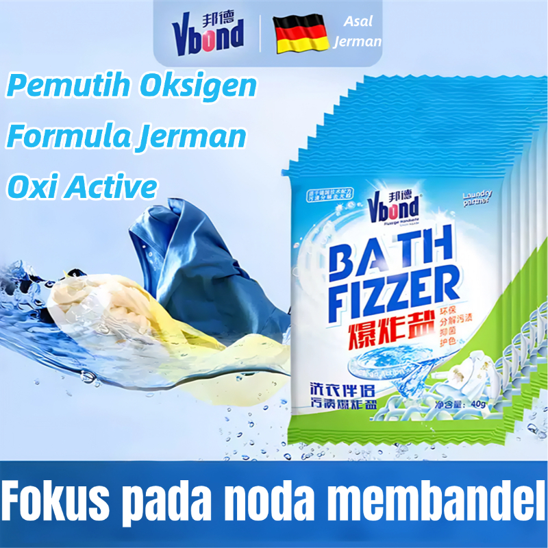 Bubuk Pemutih Oksigen Pembersih Noda Membandel Aman untuk Baju Bayi Putihkan Pakaian Kuning
