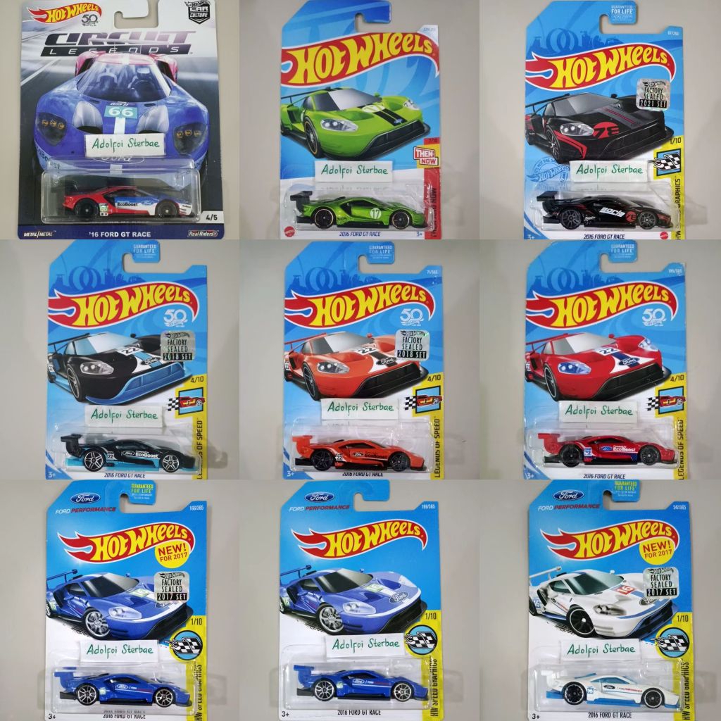 hotwheels hot wheels 2016 '16 ford gt race factory sealed legends of speed hw speed Graphics borla f