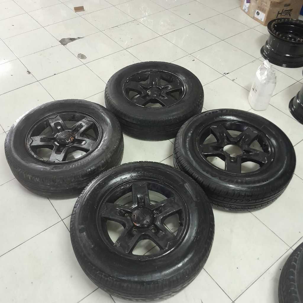 VELG MOBIL SEKEN STANDARD R15X5.5 | PELEK MOBIL STANDARD ESCUDO R15X5.5 BLACK 5X139,7