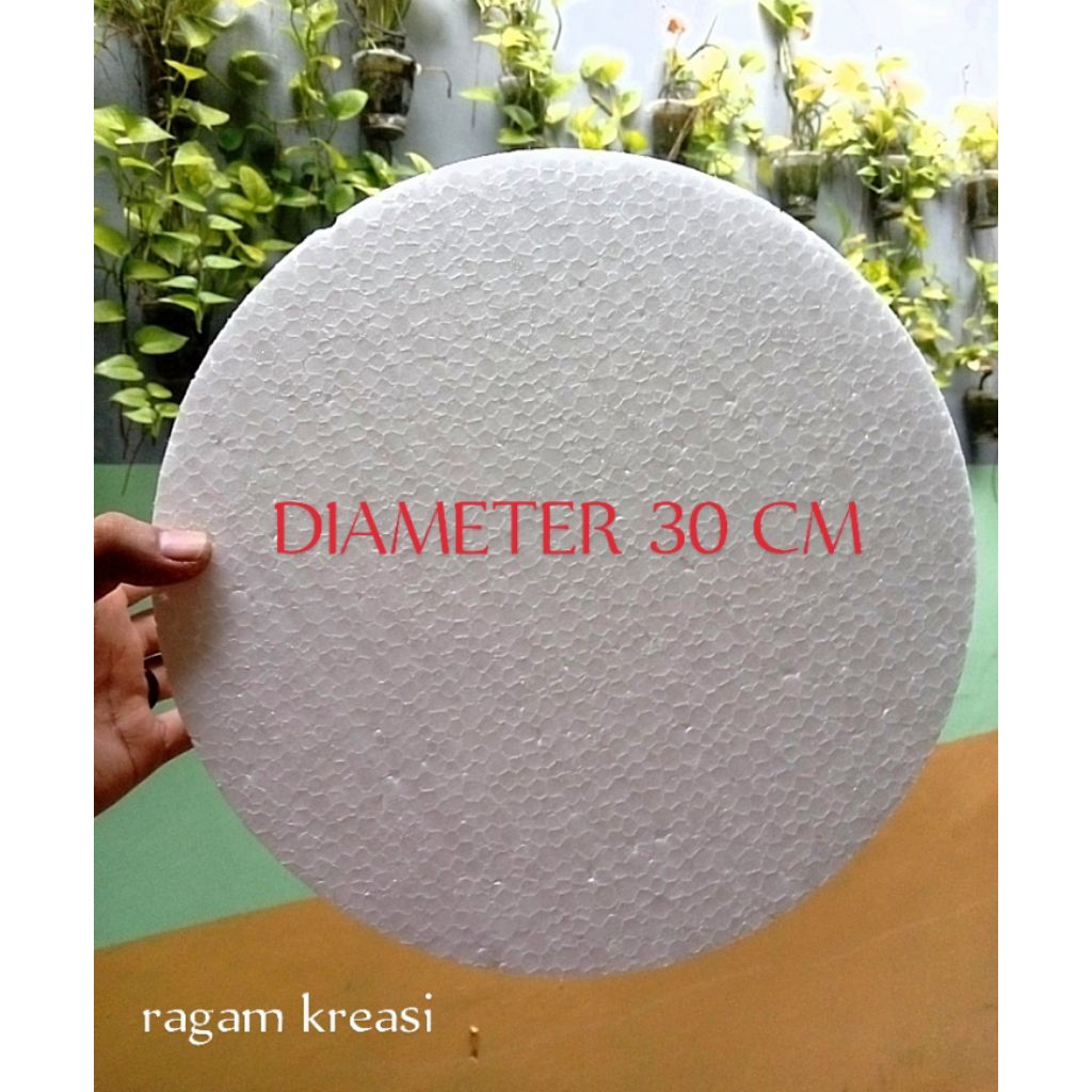 Styrofoam gabus bulat diameter 30 cm - Styrofoam Dummy cake