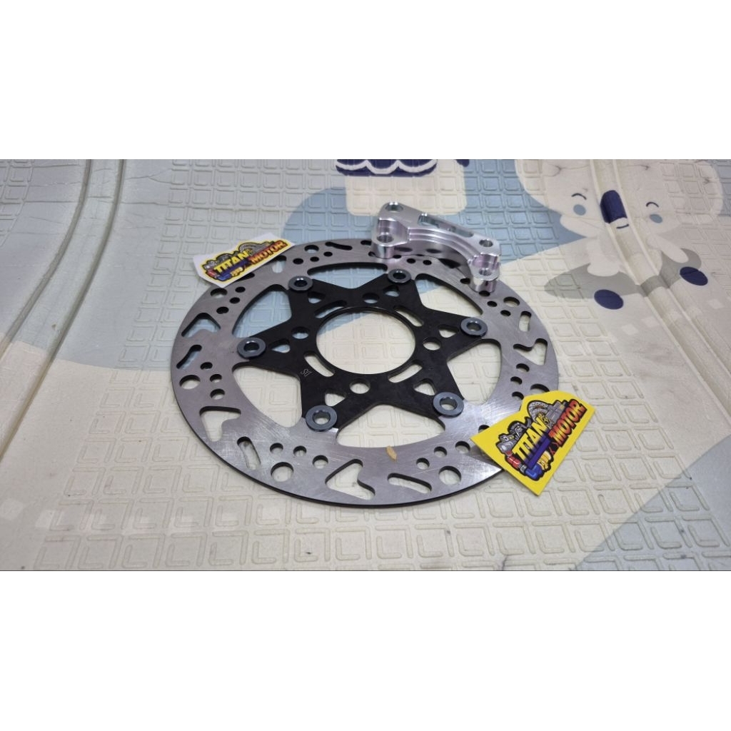 piringan cakram 220 plus breket 220mm motor mio sporty 5tl
