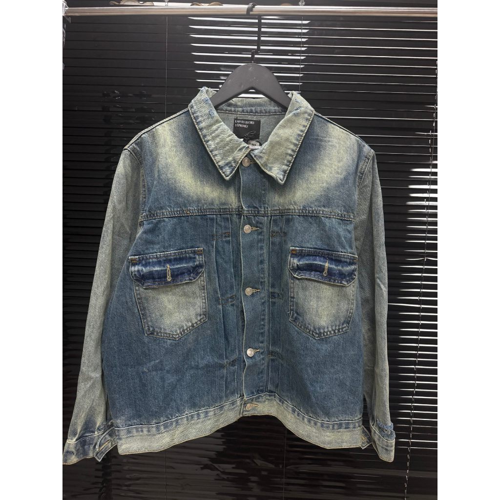 Enfants Riches Deprimes ERD Washed Distressed Denim Jacket