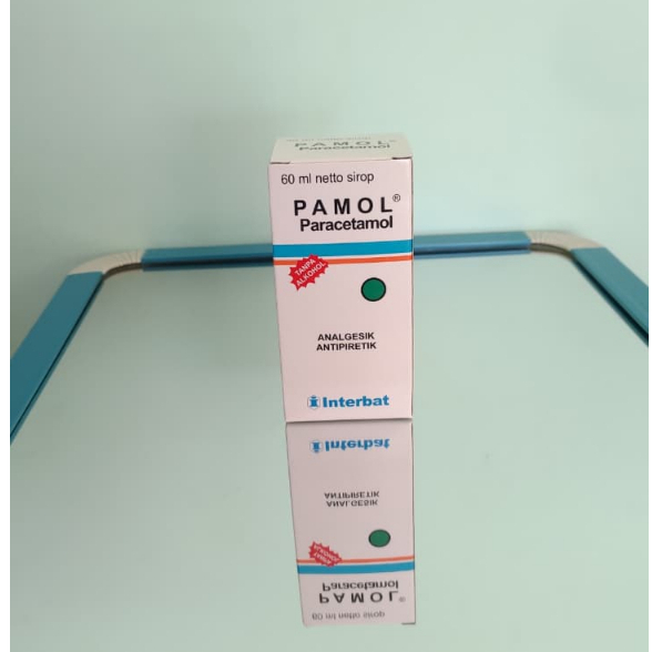 Pamol Sirup 60 ml Original -  Paracetamol untuk Demam & Sakit Kepala Anak