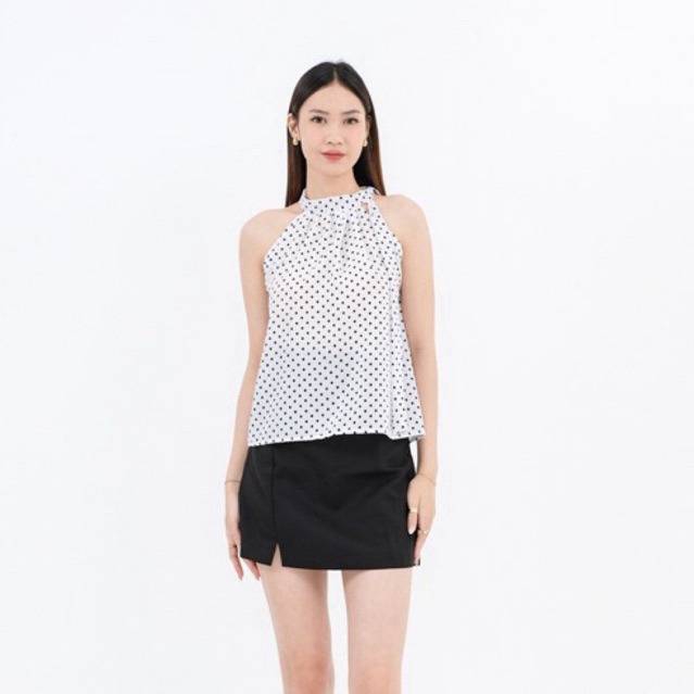 Peony| ANGEL TANKTOP |Halter Top Atasan Wanita Polkadot