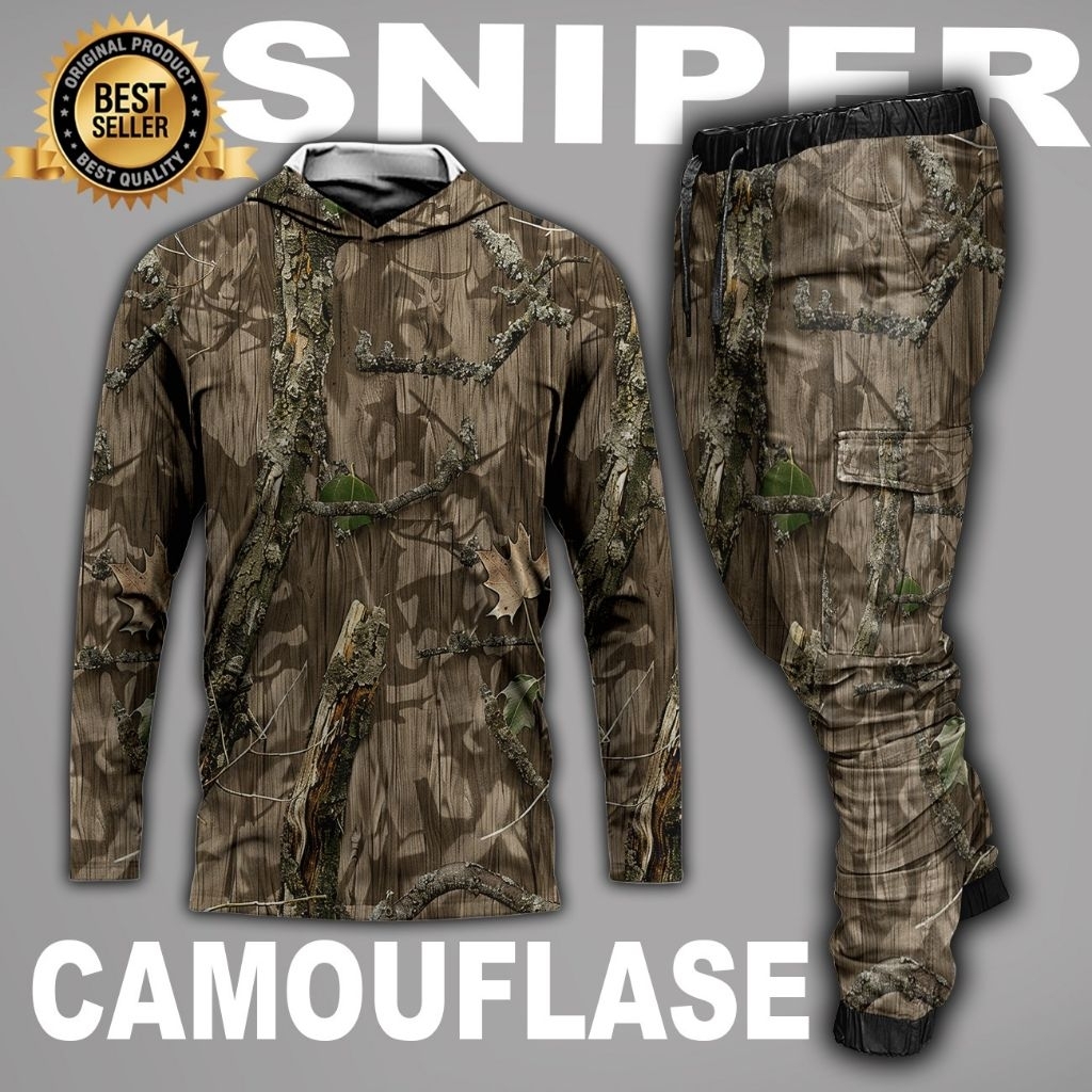 1 set baju camo/setelan baju camo/set camo berburu