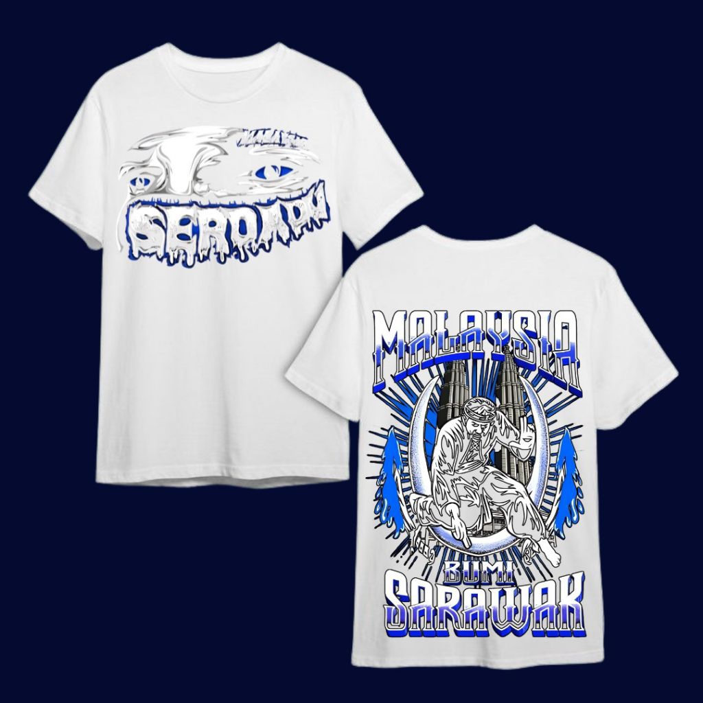 Kaos Serdadu Malaysia Bumi Sarawak - Warna Putih original