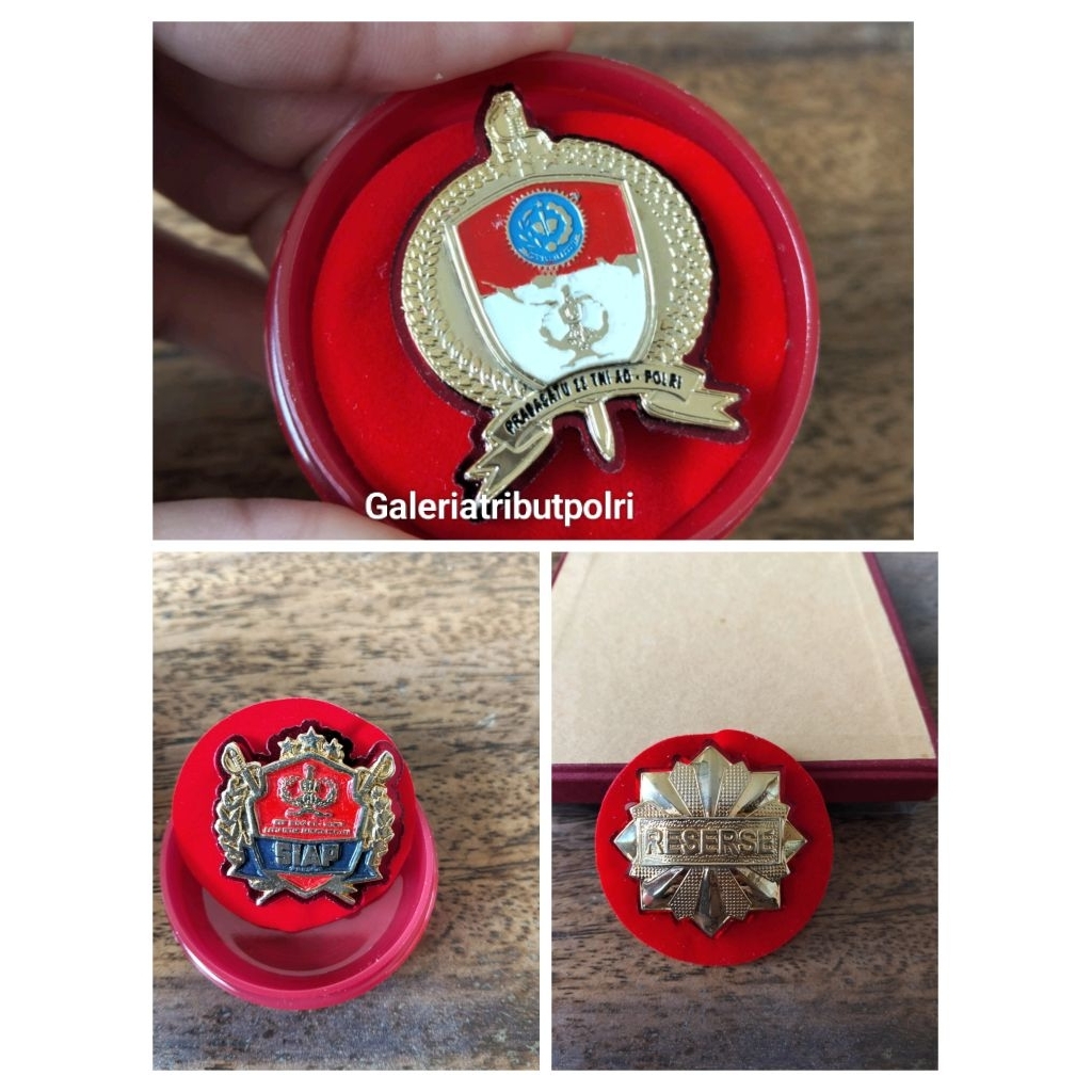 Pin pdh polri, pin 51ap, pin prabasatu tni-polri 22, pin roda reserse