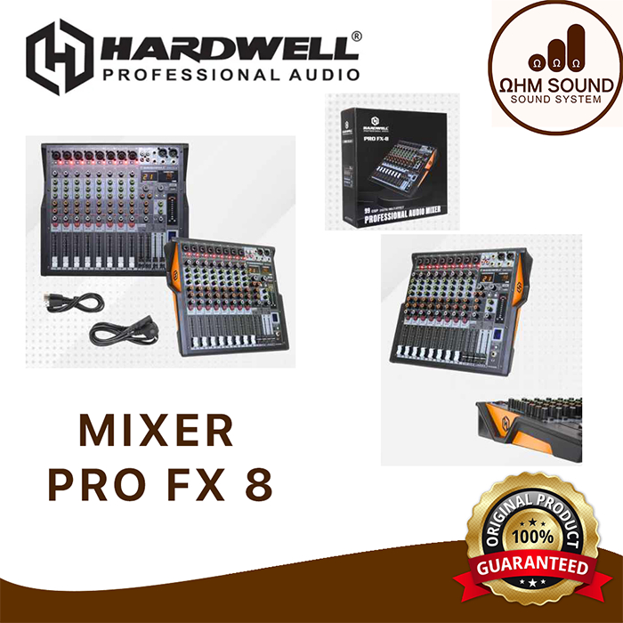 PROMO Mixer Hardwell Pro FX 8 / HARDWELL MIXER FX8 PRO MURAH ORIGINAL