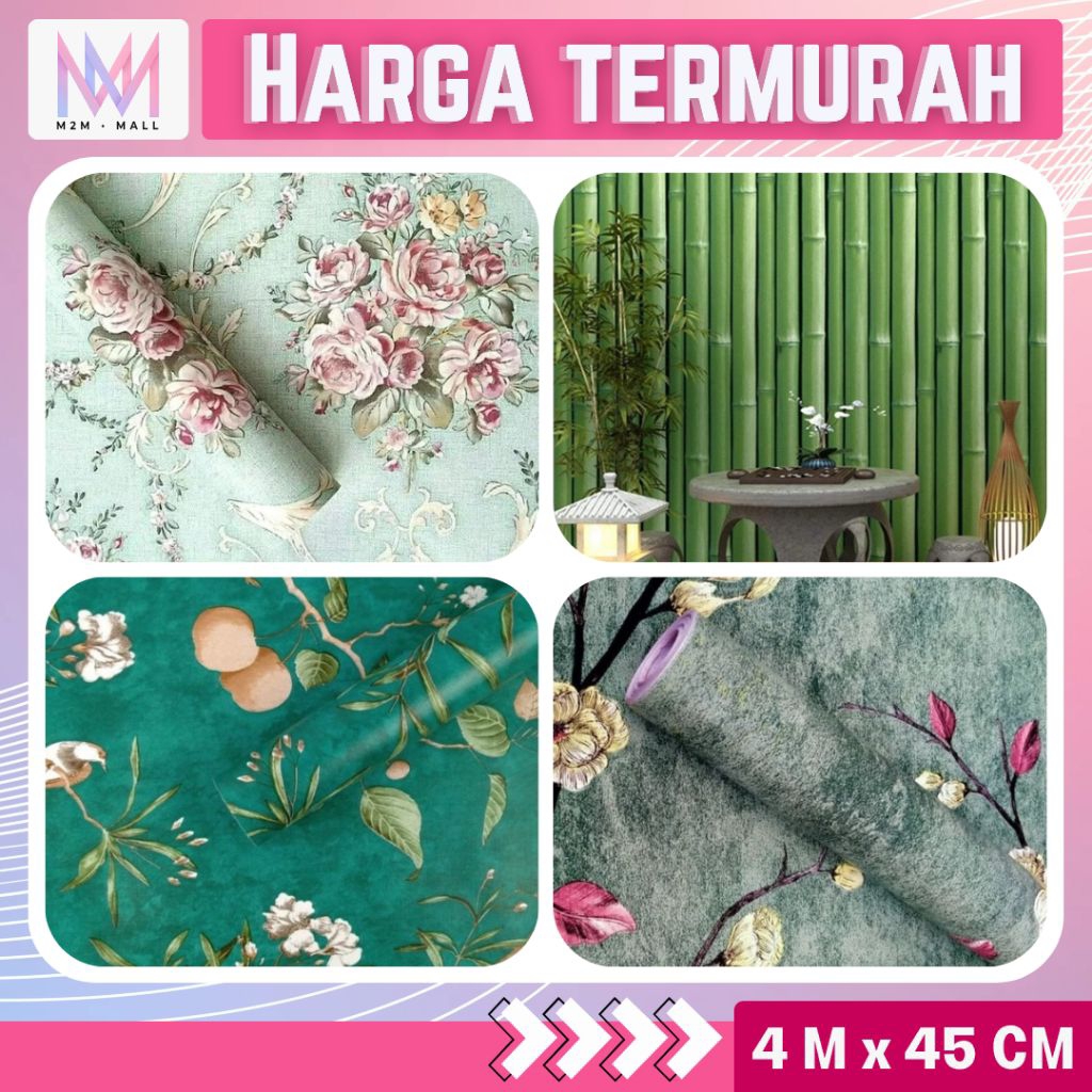 Wallpaper Dinding Hijau Wallpaper Dinding Motif Daun Wallpaper Dinding Aesthetic Wallpaper Dinding R