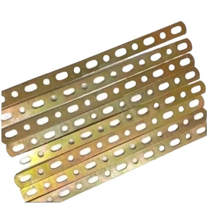 Plat Lubang Serbaguna 30 cm Sambungan Universal Plat Besi Strip Bolong Multifungsi Panjang 30cm Teba