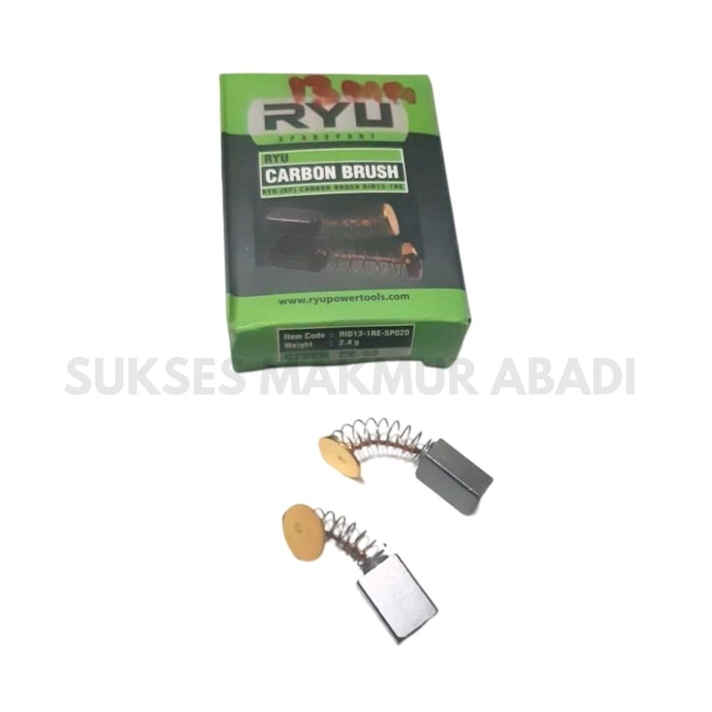 CARBON BRUSH MESIN BOR RYU 13MM 10MM SPUL SEPUL ARANG BOSTEL/CARBON BRUSH RYU
