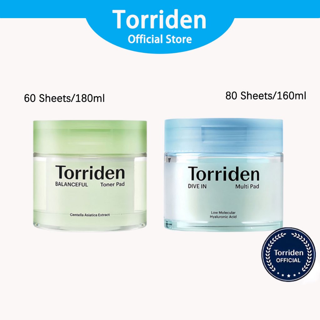 Torriden DIVE IN Multi Pad Low Molecular Hyaluronic Acid TORRIDEN BALANCEFUL Toner Pad Centella Asia