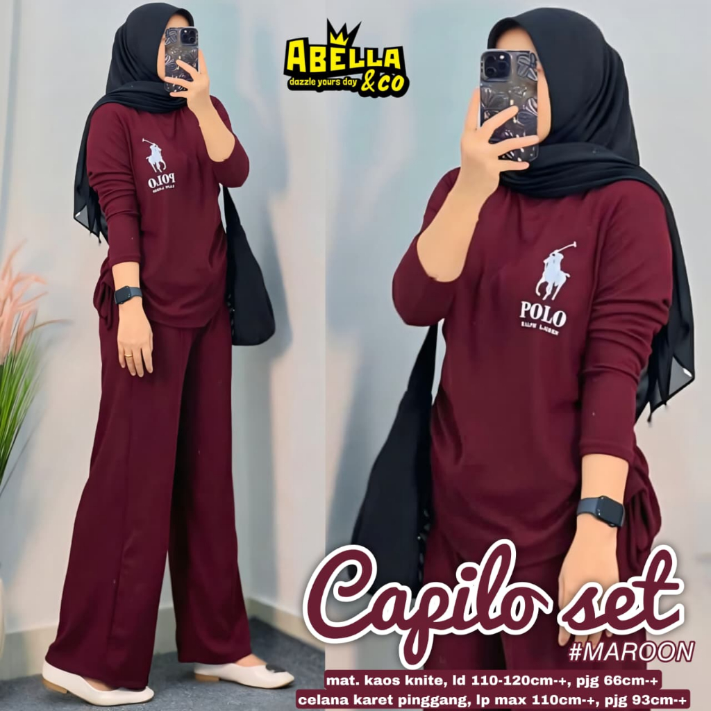 Pakaian Wanita HQ CAPILO SET From AbELLA FASHION STORE