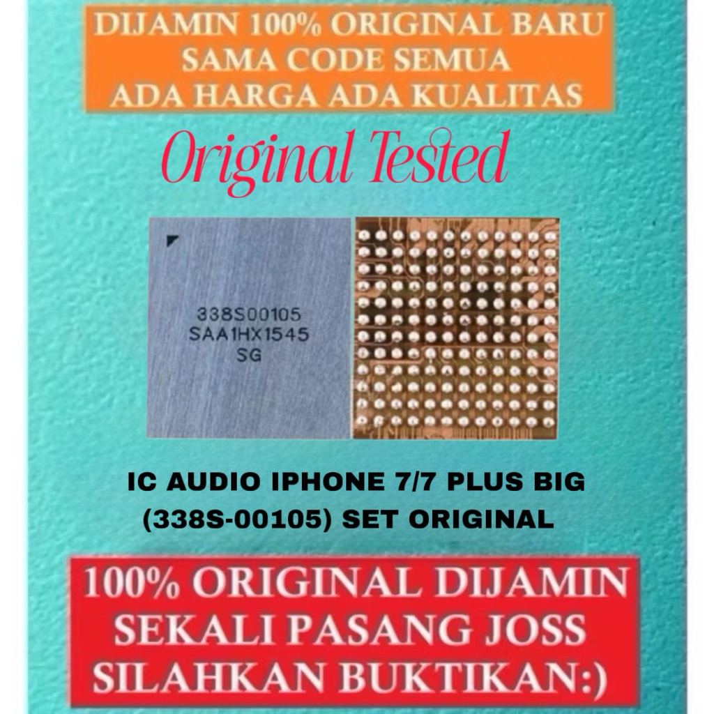 IC AUDIO IPHONE 7 /7 PLUS BIG (338S-00105) Original Tested