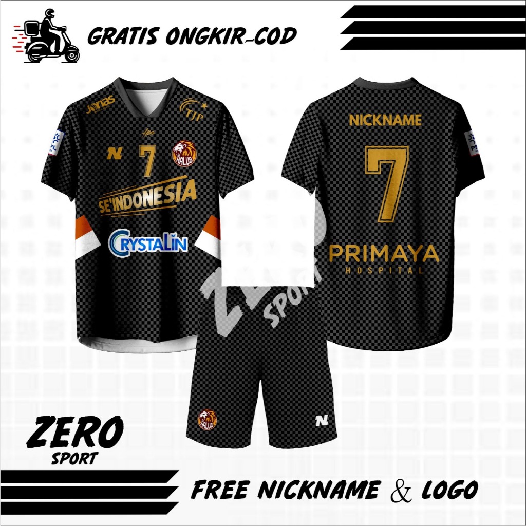 Jersey Futsal Custom Home Halus FC Terbaru PFL 2026 Full Printing Gratis Nama Dan No Punggung