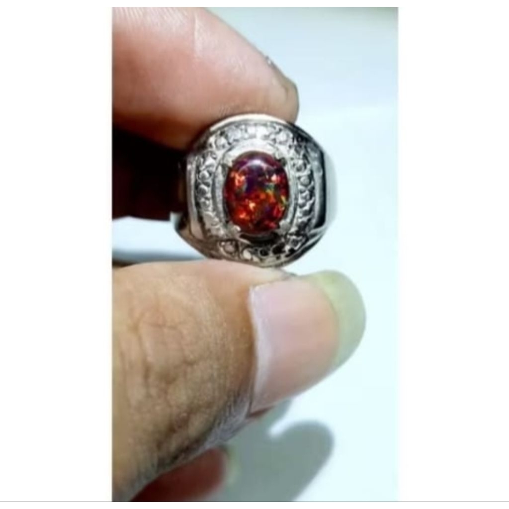 cincin batu Opal kalimaya jarong