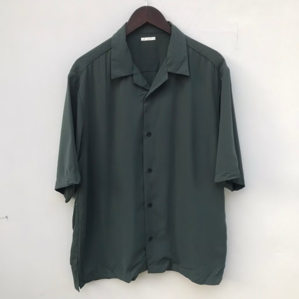 Kemeja Open collar Gu by Uniqlo Original