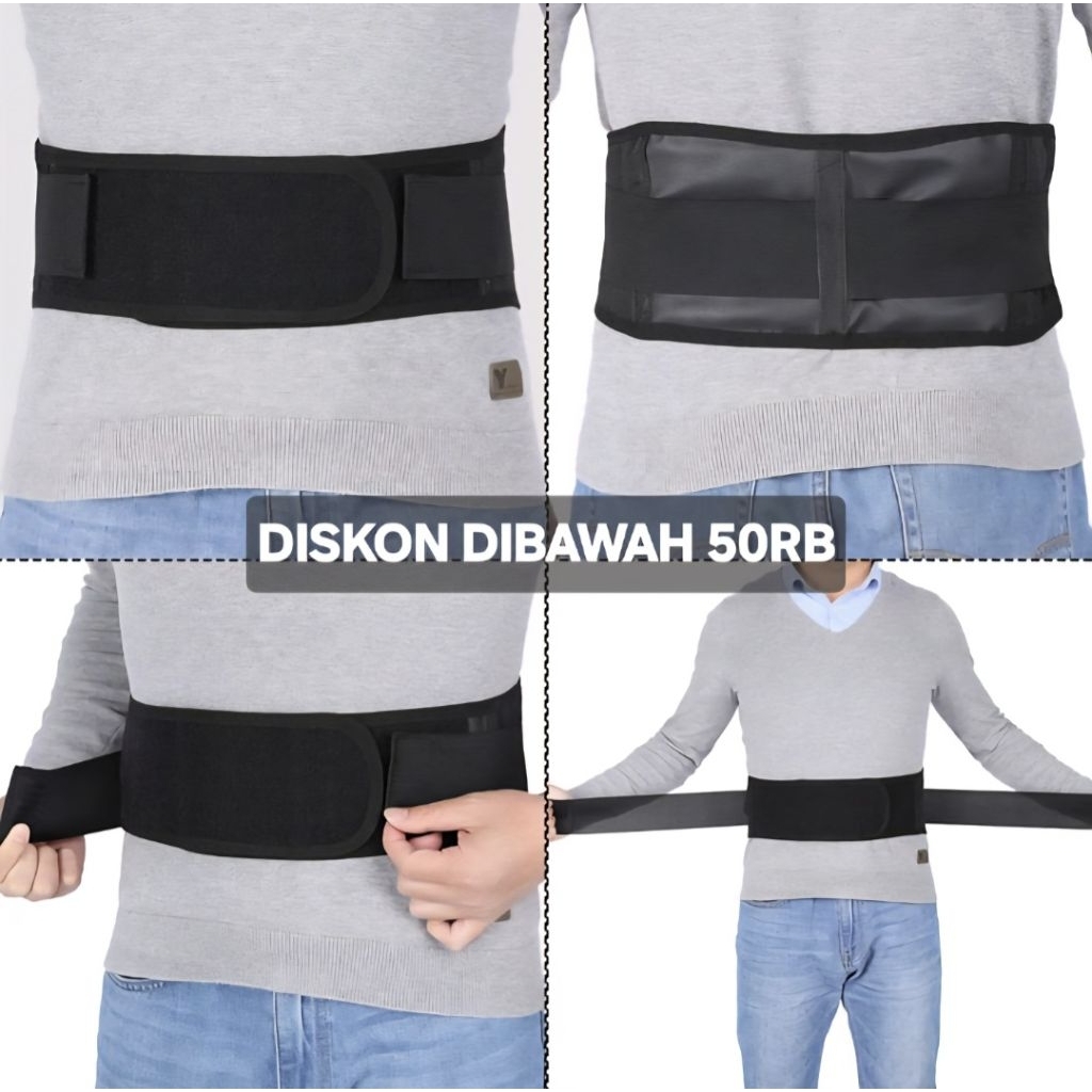 KORSET TOURMALINE TERAPI PINGGANG MAGNETIK TOURMALINE BELT MAGNETIK ALAT TERAPI PINGGANG UNISEX