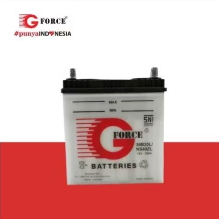 Aki Mobil GForce NS40ZL/36B20L - Aki Basah - 35Ah 12V