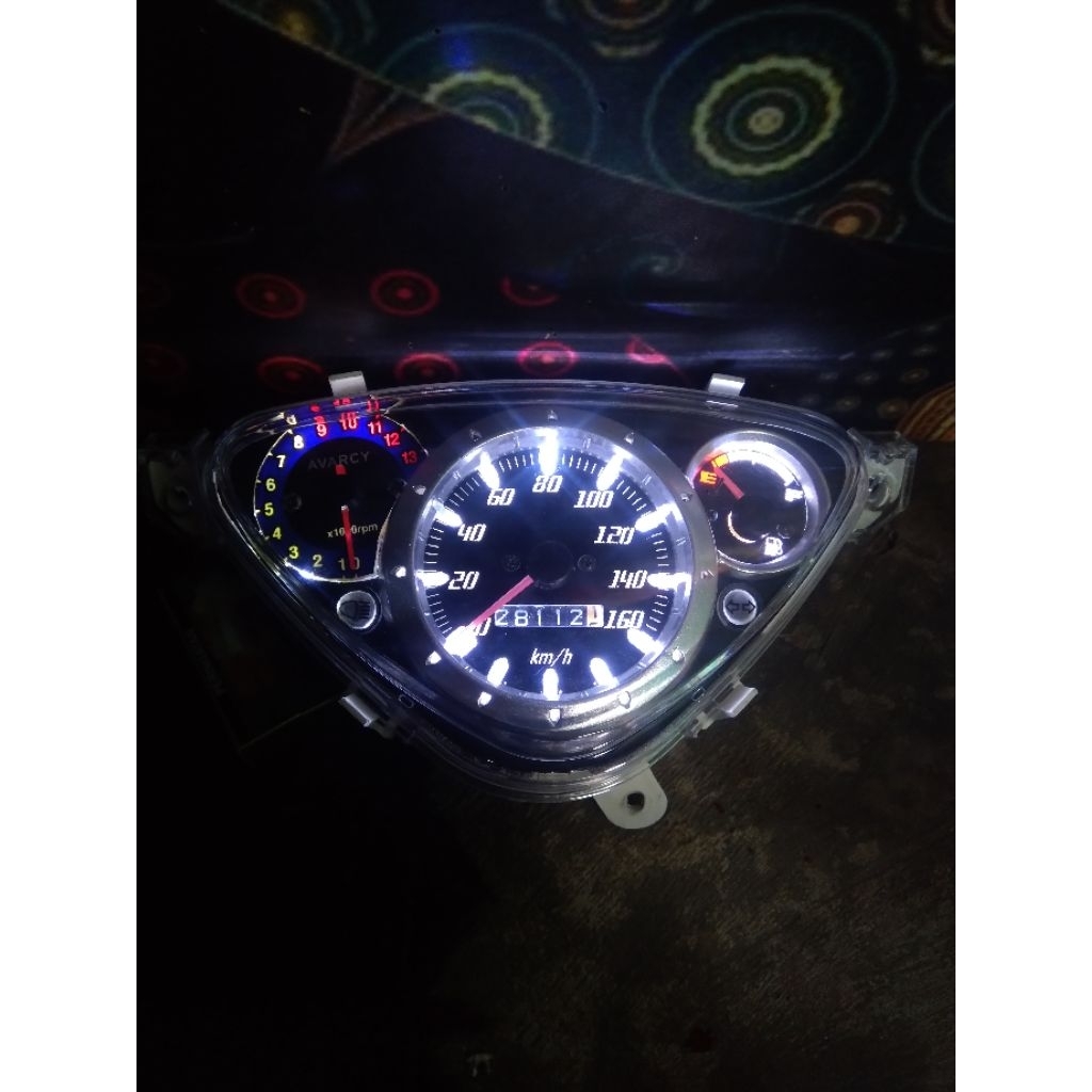 speedometer mio custom dengan RPM