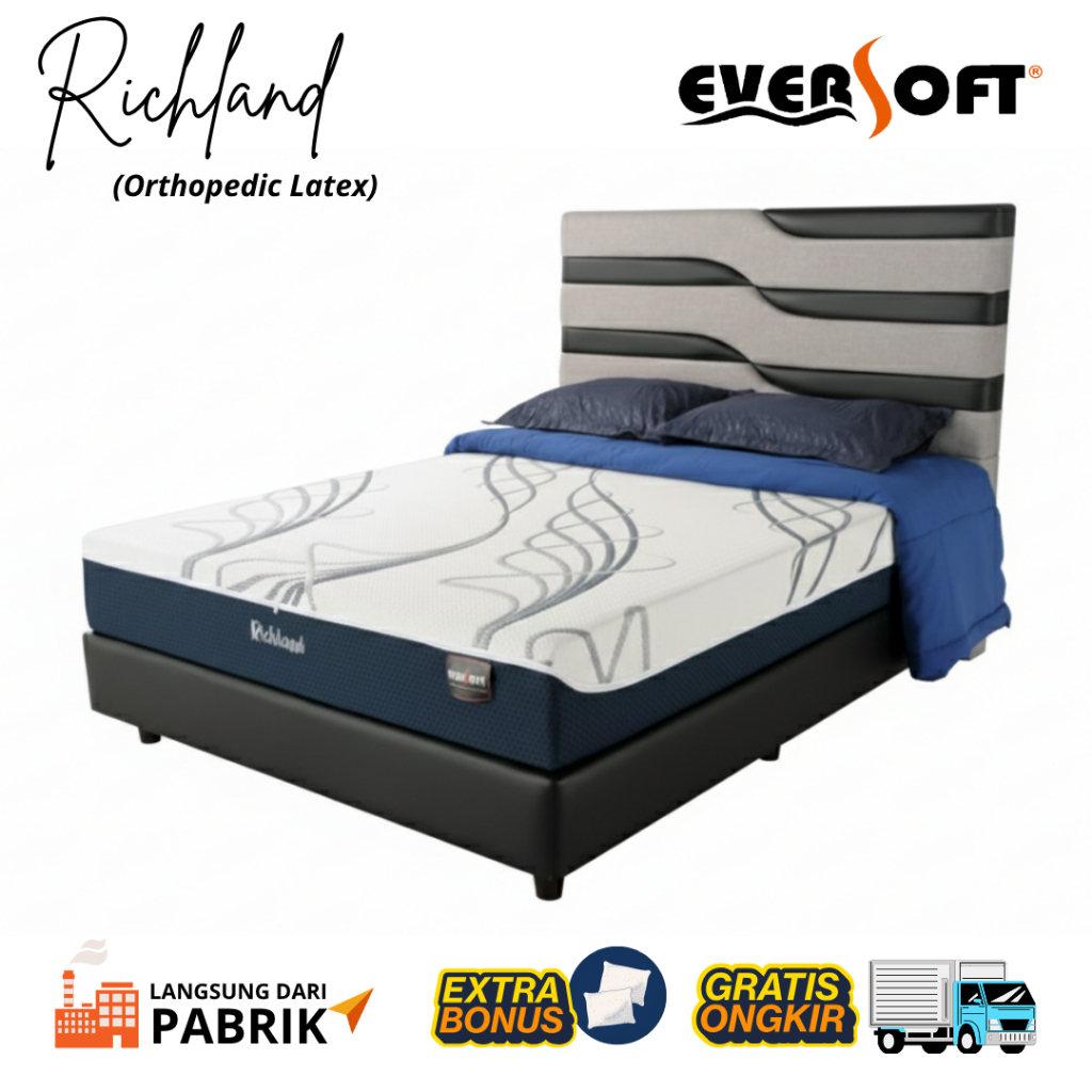 Kasur Springbed Eversoft Richland Orthopedic Latex – Kasur Empuk Anti Punggung Pegal