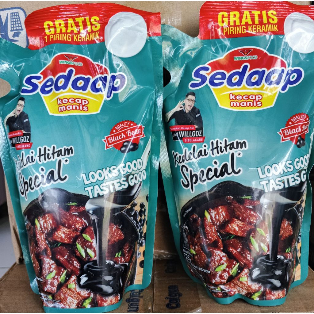Kecap Sedap 725gr gratis 1 piring keramik