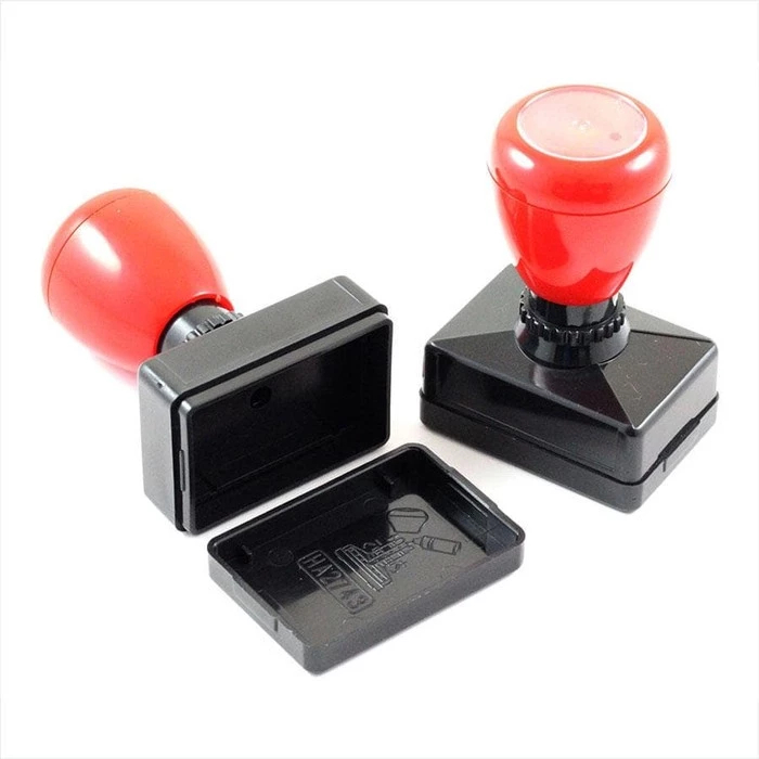 Stempel Flash Persegi Panjang Ukuran 27x43mm Stempel Kilat Custom Nama | Cetak Cap Instan Tanpa Tint