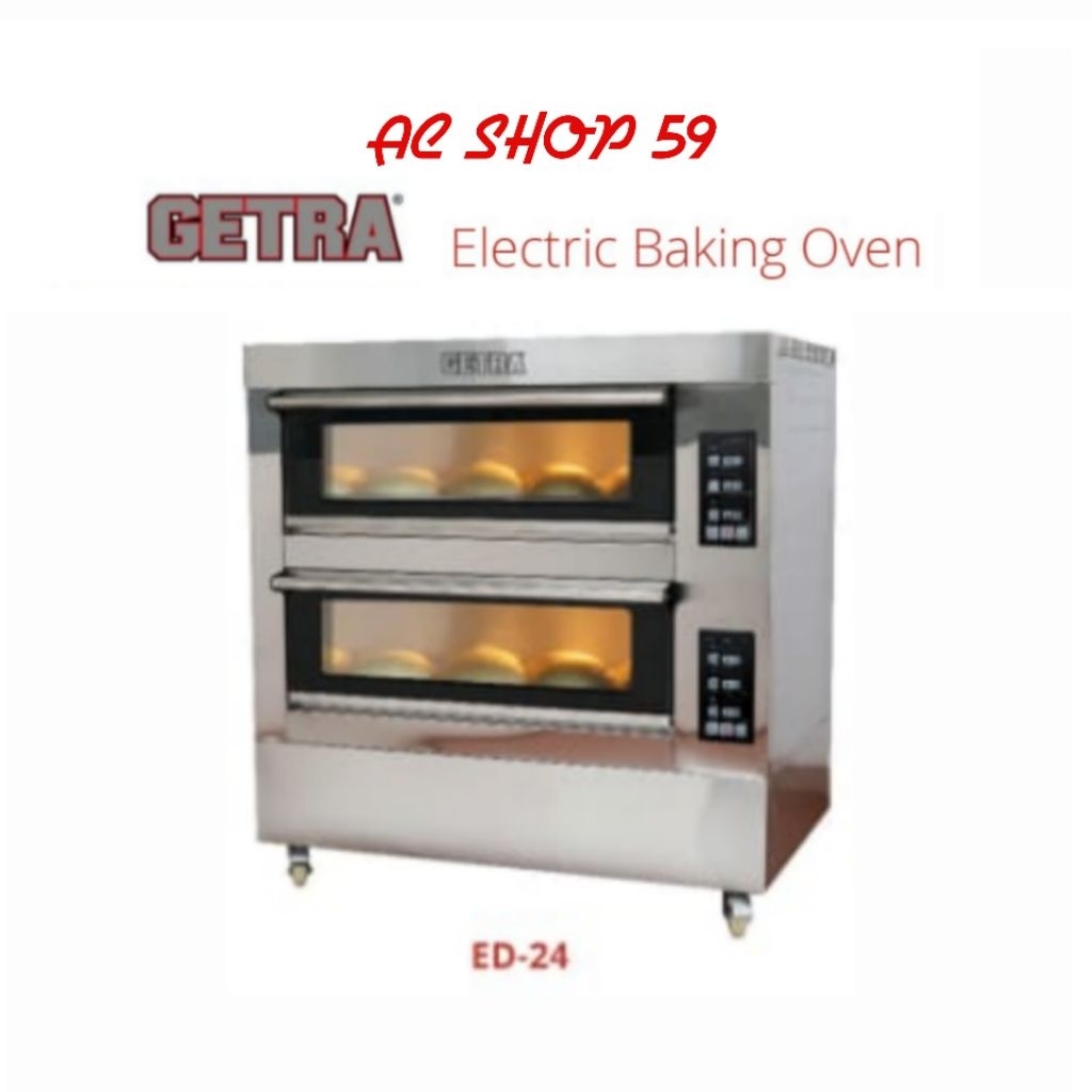 GETRA ED 24 ELECTRIC BAKING OVEN 2 DECK 4 PAN OVEN PEMANGGANG KUE ROTI ED24 NEW
